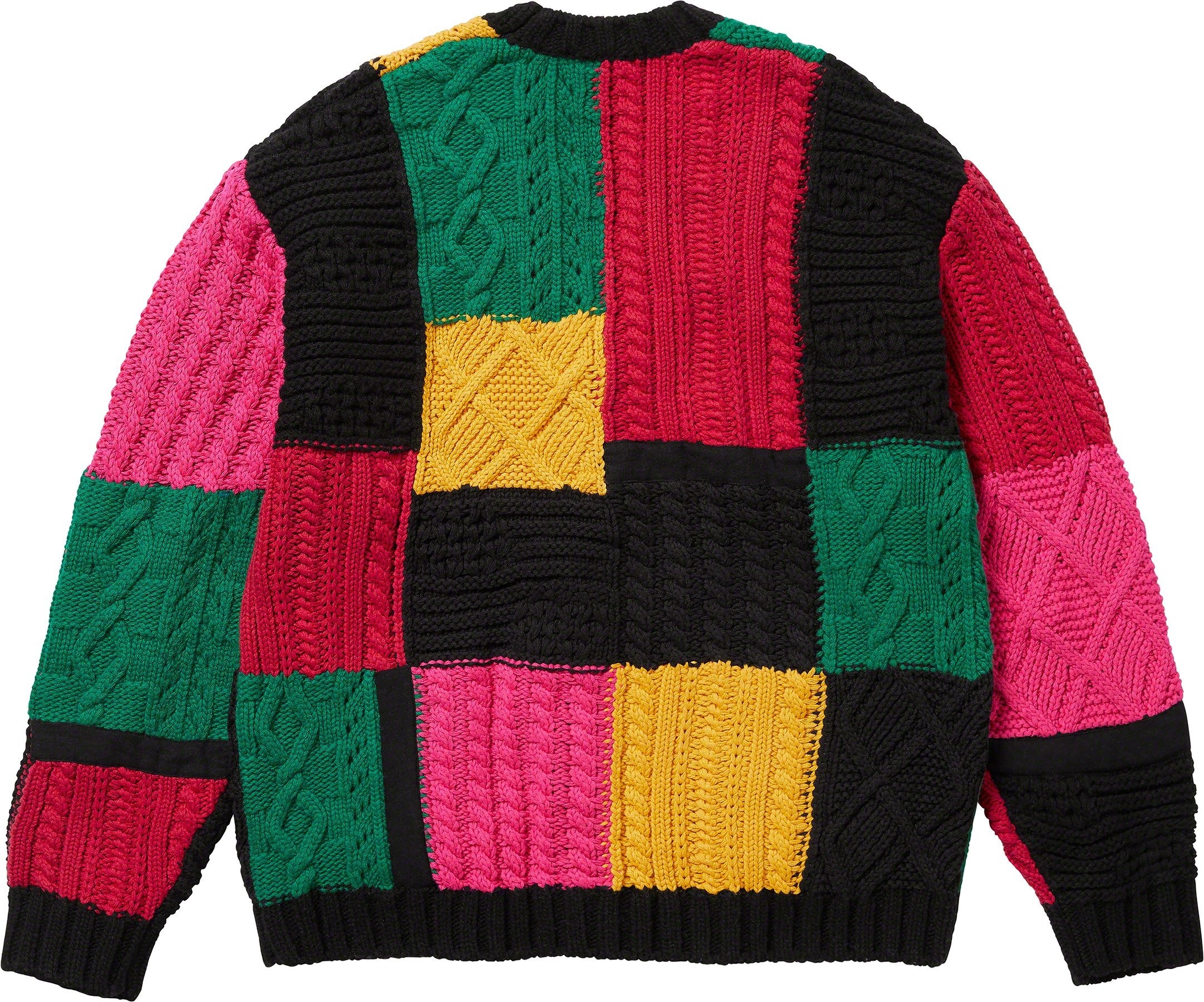 Patchwork Cable Knit Cardigan view 15